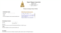 Desktop Screenshot of impactfinance.com