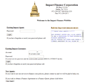 Tablet Screenshot of impactfinance.com
